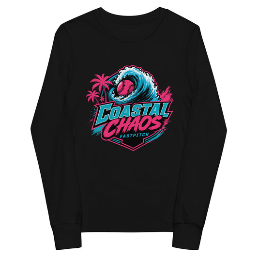 Performance | Youth Long Sleeve T-Shirt | Coastal Chaos Fastpitch | Emblem Logo