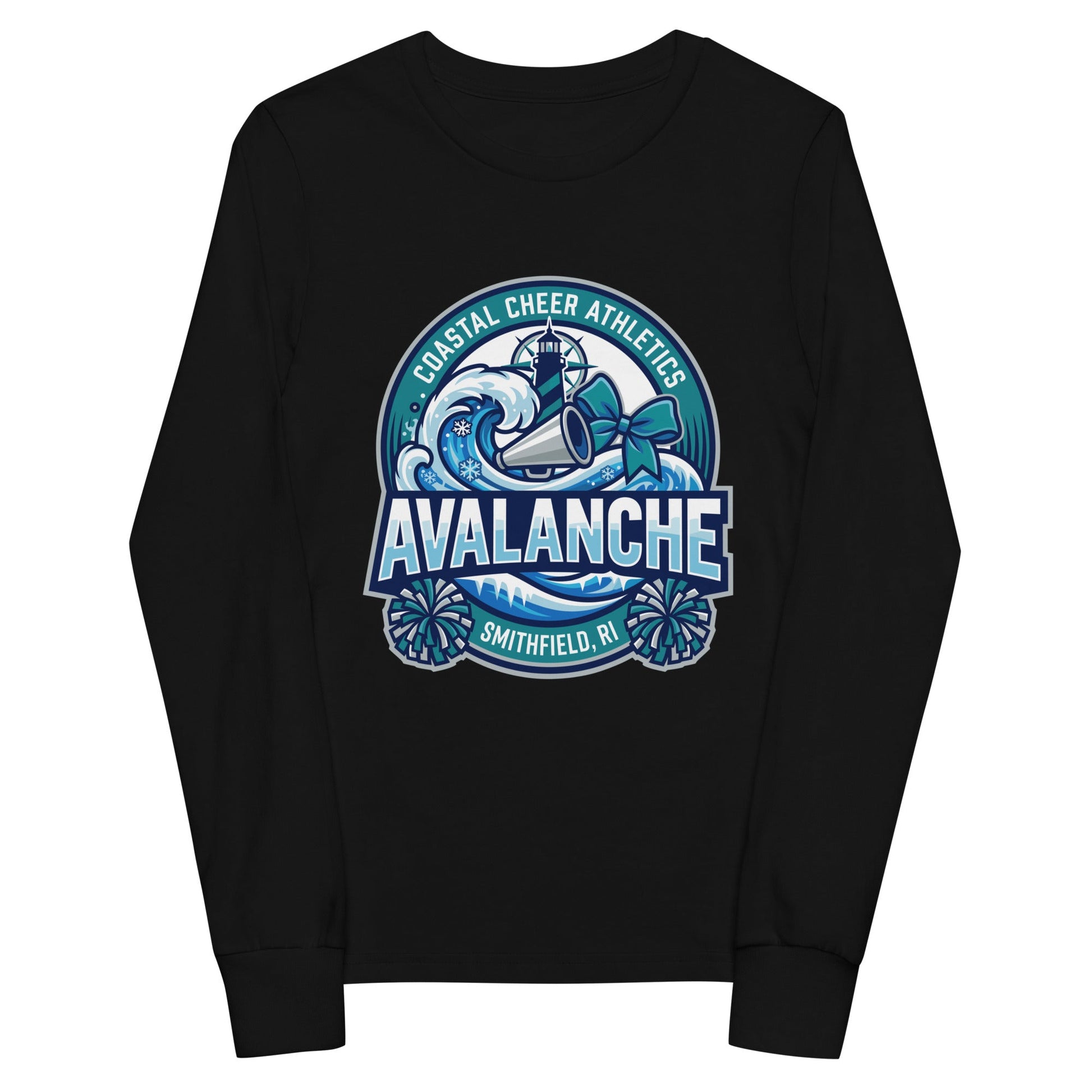 Performance | Youth Long Sleeve T-Shirt | Coastal Cheer Athletics Avalanche