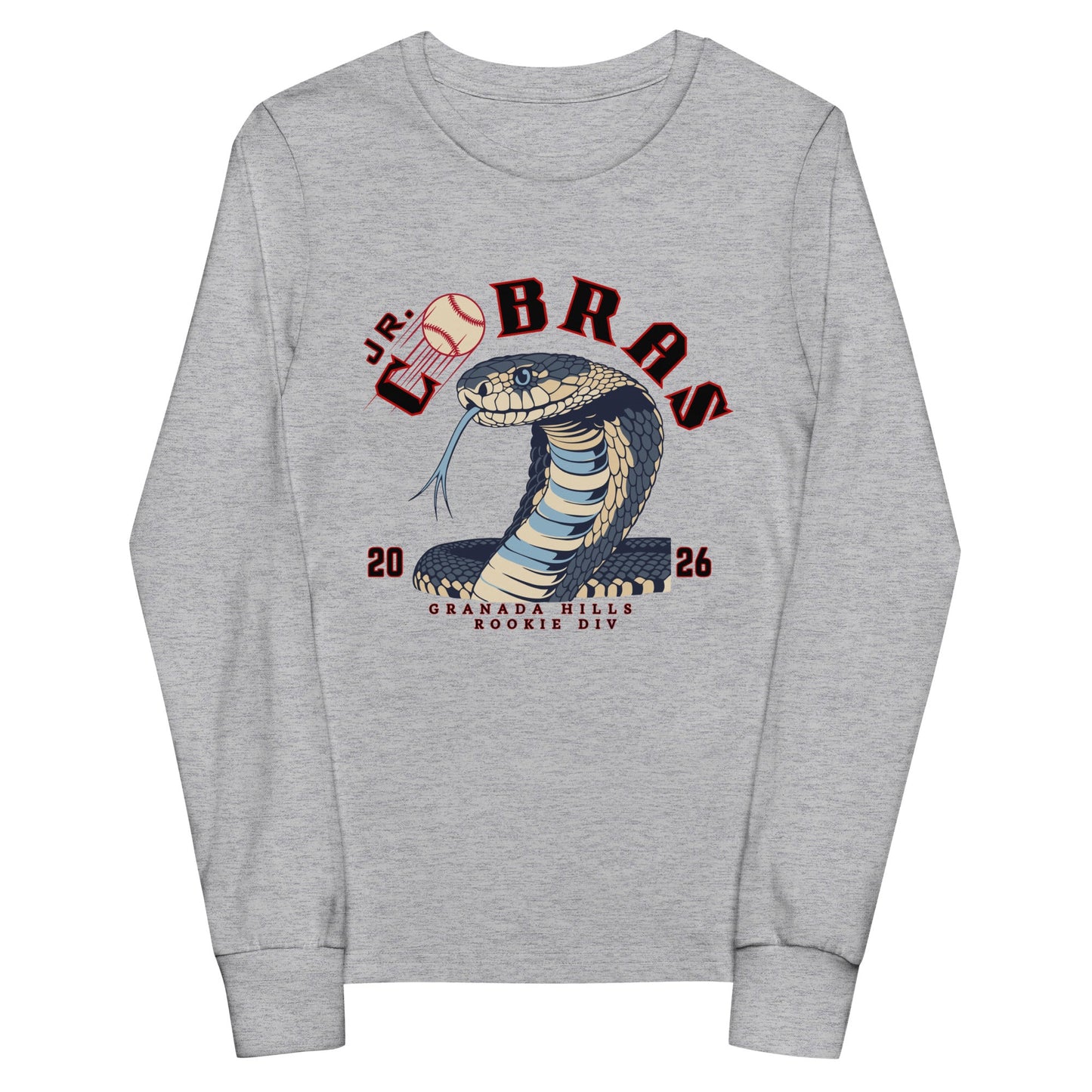 Performance | Youth Long Sleeve T-Shirt | Cobras '26 | Rookie Div Logo