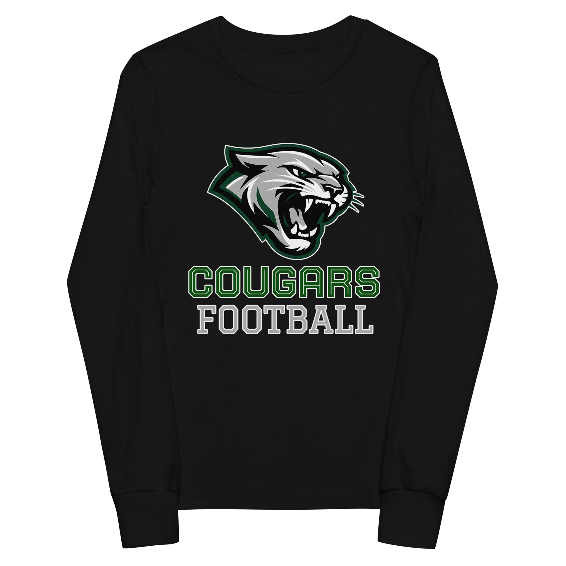 Performance | Youth Long Sleeve T-Shirt | Colts Neck Cougars | Youth Tackle Football (AYF) | Strike Mascot Logo