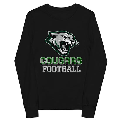 Performance | Youth Long Sleeve T-Shirt | Colts Neck Cougars | Youth Tackle Football (AYF) | Strike Mascot Logo
