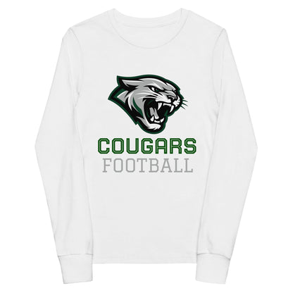 Performance | Youth Long Sleeve T-Shirt | Colts Neck Cougars | Youth Tackle Football (AYF) | Strike Mascot Logo