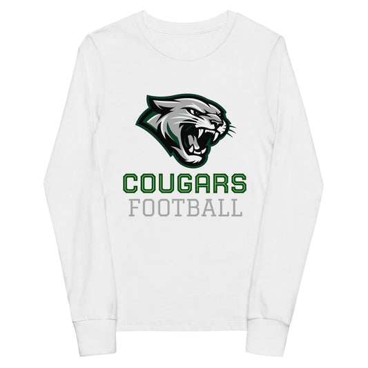 Performance | Youth Long Sleeve T-Shirt | Colts Neck Cougars | Youth Tackle Football (AYF) | Strike Mascot Logo