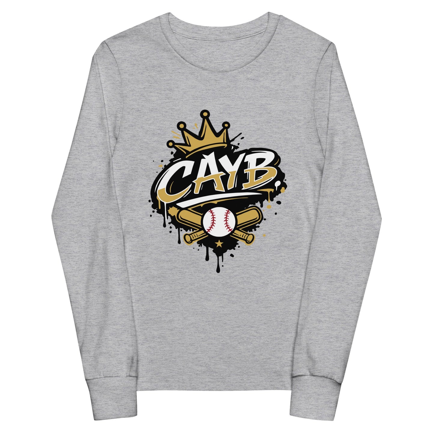 Performance | Youth Long Sleeve T-Shirt | Conroe Area Youth Baseball | Crown Logo
