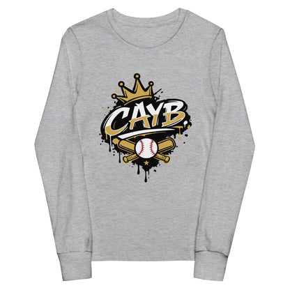 Performance | Youth Long Sleeve T-Shirt | Conroe Area Youth Baseball | Crown Logo