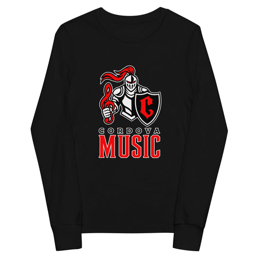 Performance | Youth Long Sleeve T-Shirt | Cordova High Music | Vanguard Logo