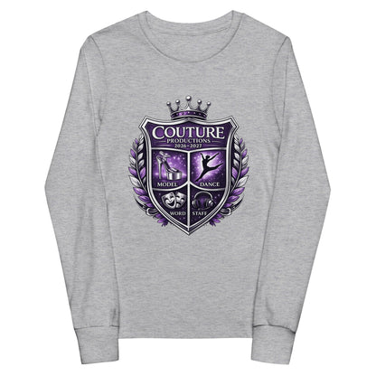 Performance | Youth Long Sleeve T-Shirt | Couture Productions | Couture Shield Logo