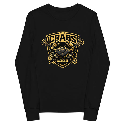 Performance | Youth Long Sleeve T-Shirt | Crabs lax | Badge Logo