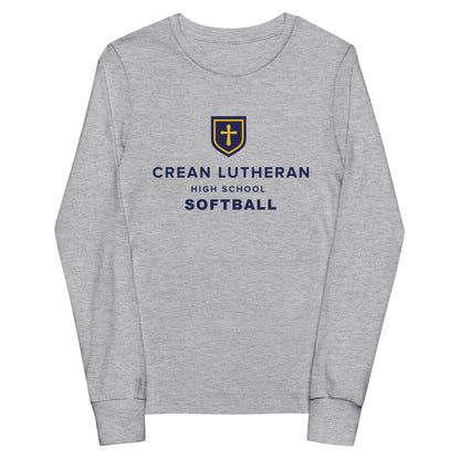 Performance | Youth Long Sleeve T-Shirt | Crean Lutheran Softball | CLHS SB Logo