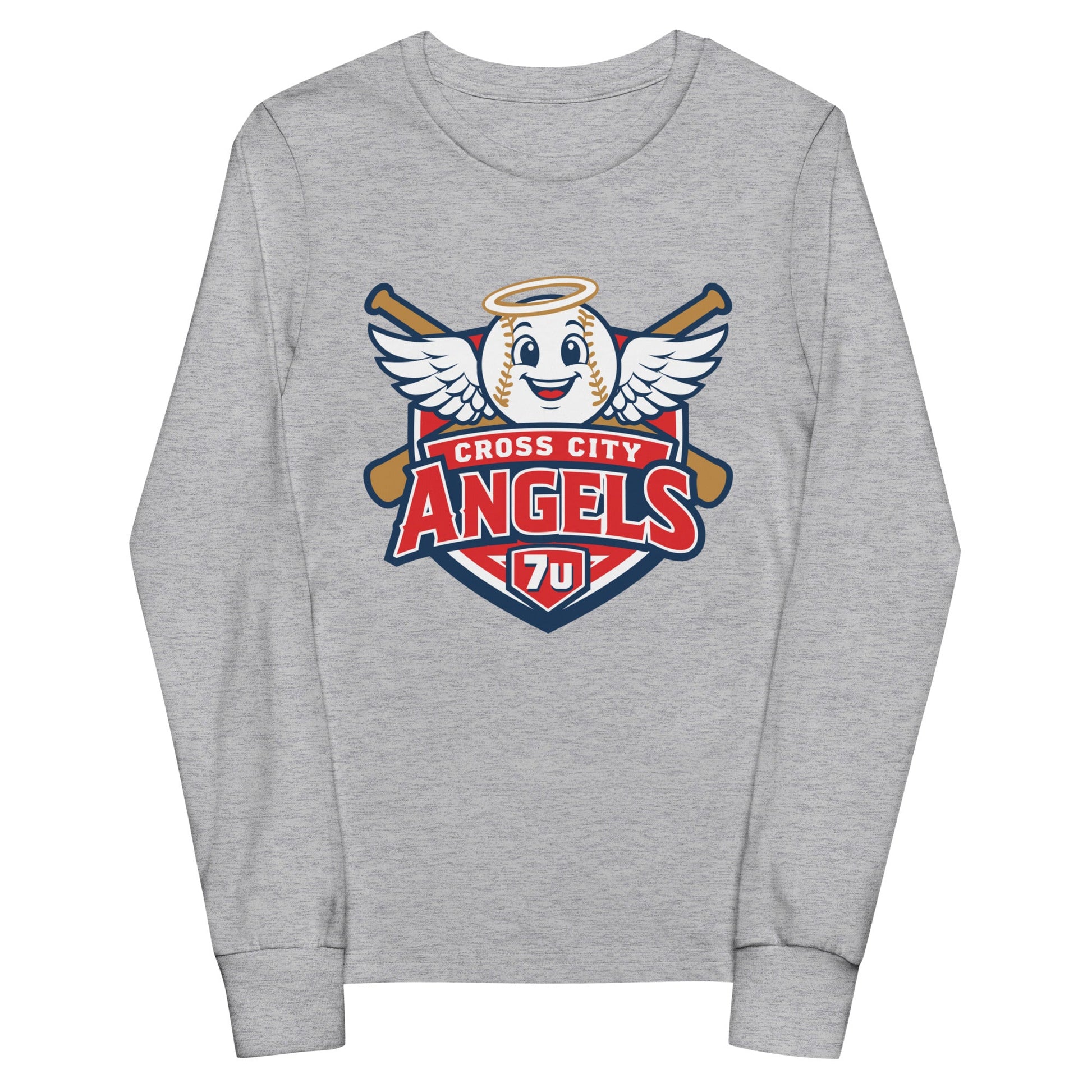 Performance | Youth Long Sleeve T-Shirt | Cross City Angels | Shield Logo