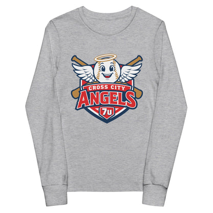 Performance | Youth Long Sleeve T-Shirt | Cross City Angels | Shield Logo