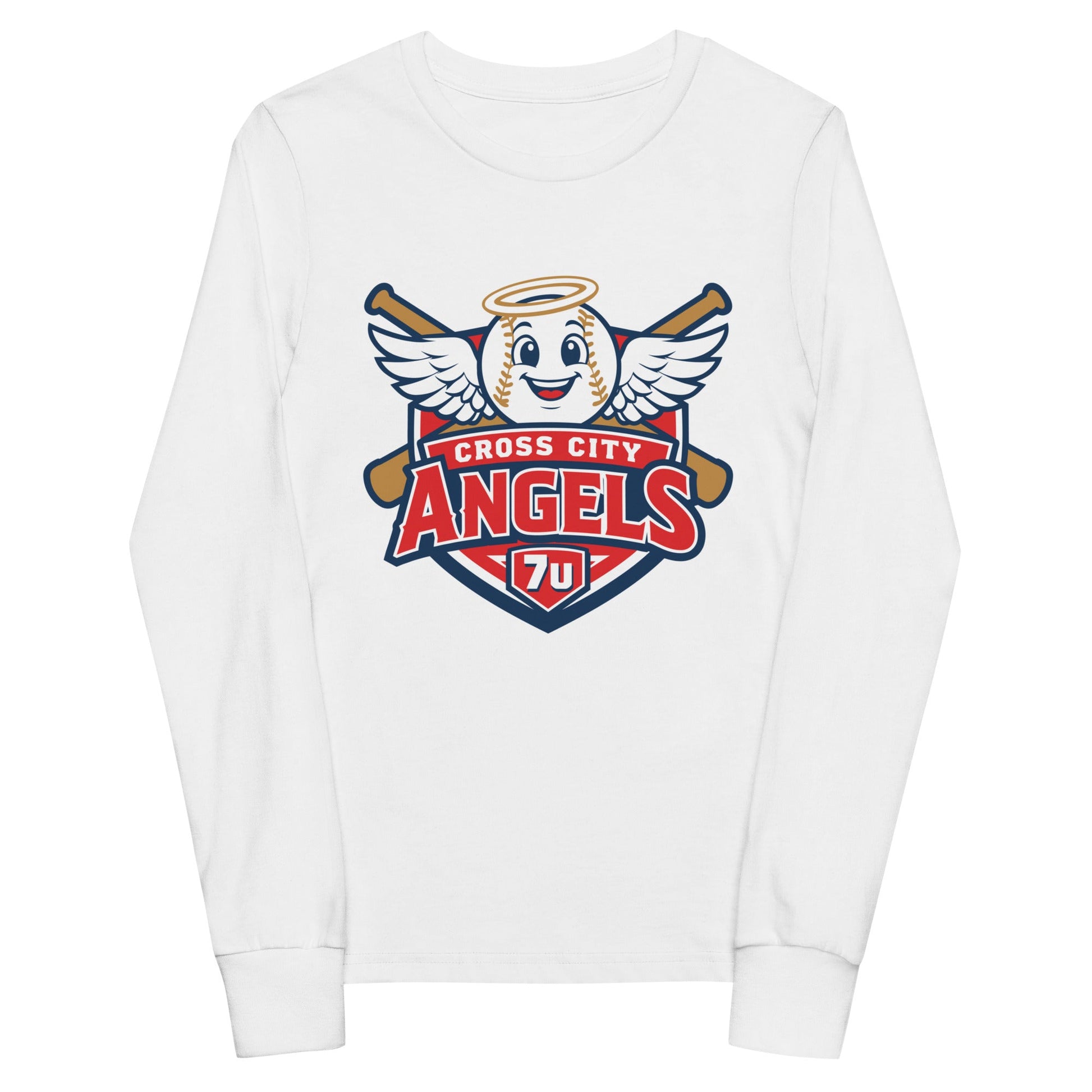 Performance | Youth Long Sleeve T-Shirt | Cross City Angels | Shield Logo