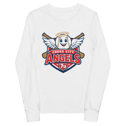 Performance | Youth Long Sleeve T-Shirt | Cross City Angels | Shield Logo