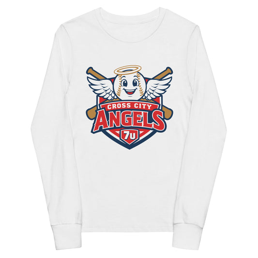 Performance | Youth Long Sleeve T-Shirt | Cross City Angels | Shield Logo