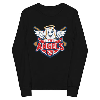 Performance | Youth Long Sleeve T-Shirt | Cross City Angels | Shield Logo