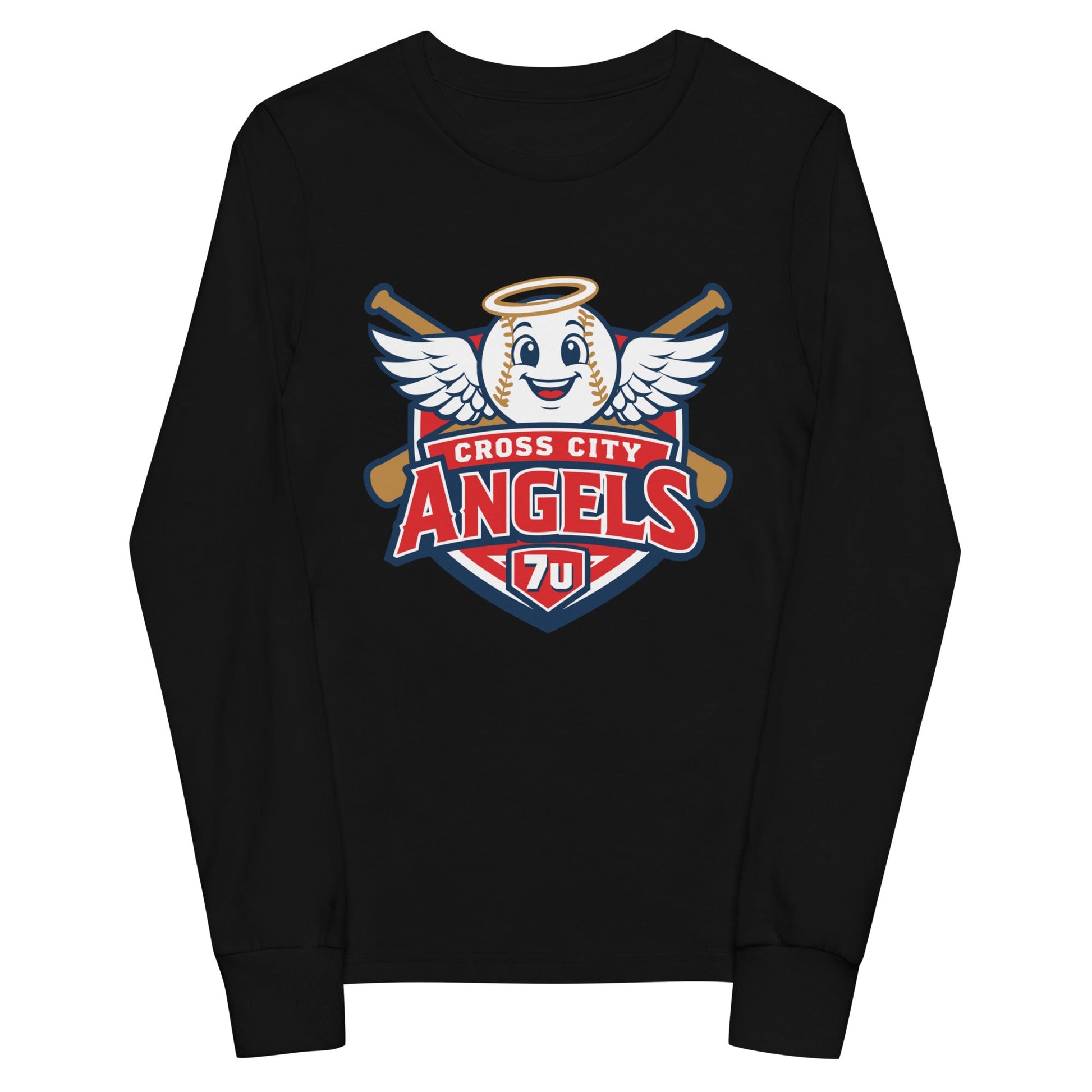 Performance | Youth Long Sleeve T-Shirt | Cross City Angels | Shield Logo
