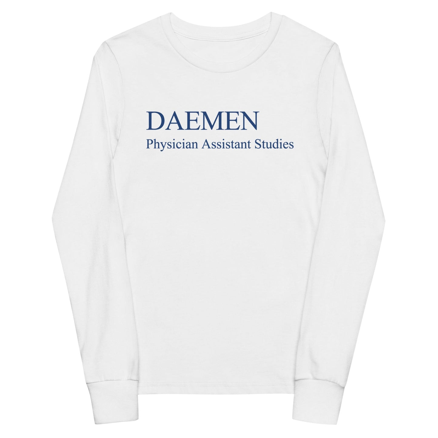 Performance | Youth Long Sleeve T-Shirt | Daemen Physician Assistant | Care Collective Logo