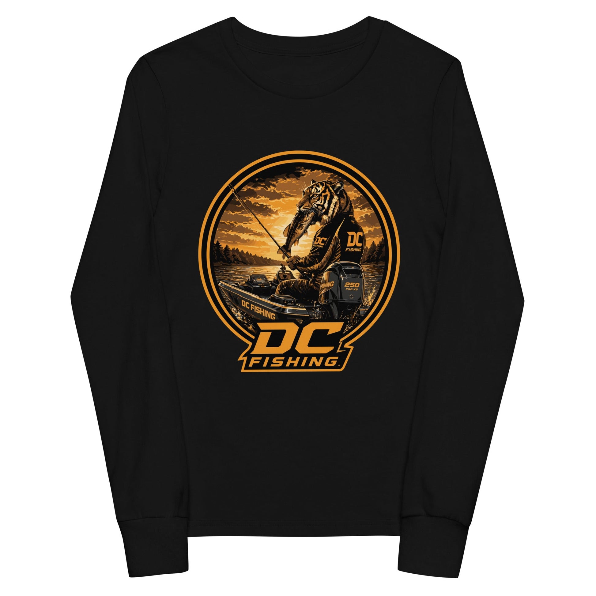 Performance | Youth Long Sleeve T-Shirt | DeKalb Fishing Team | Badge Logo