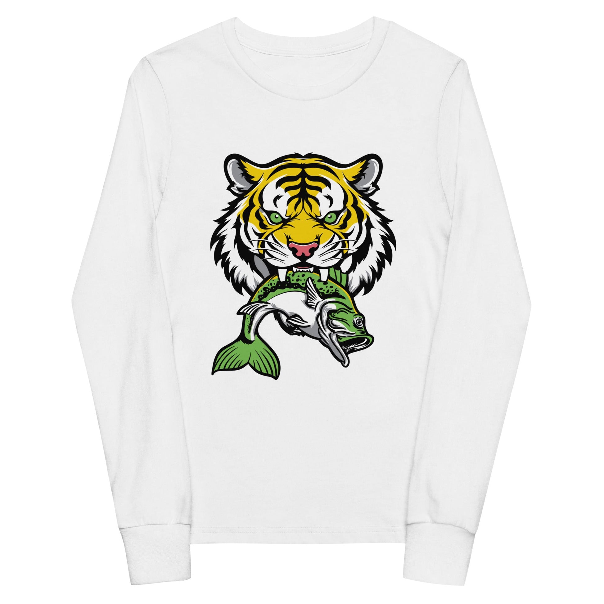 Performance | Youth Long Sleeve T-Shirt | DeKalb Fishing Team | Mascot Logo