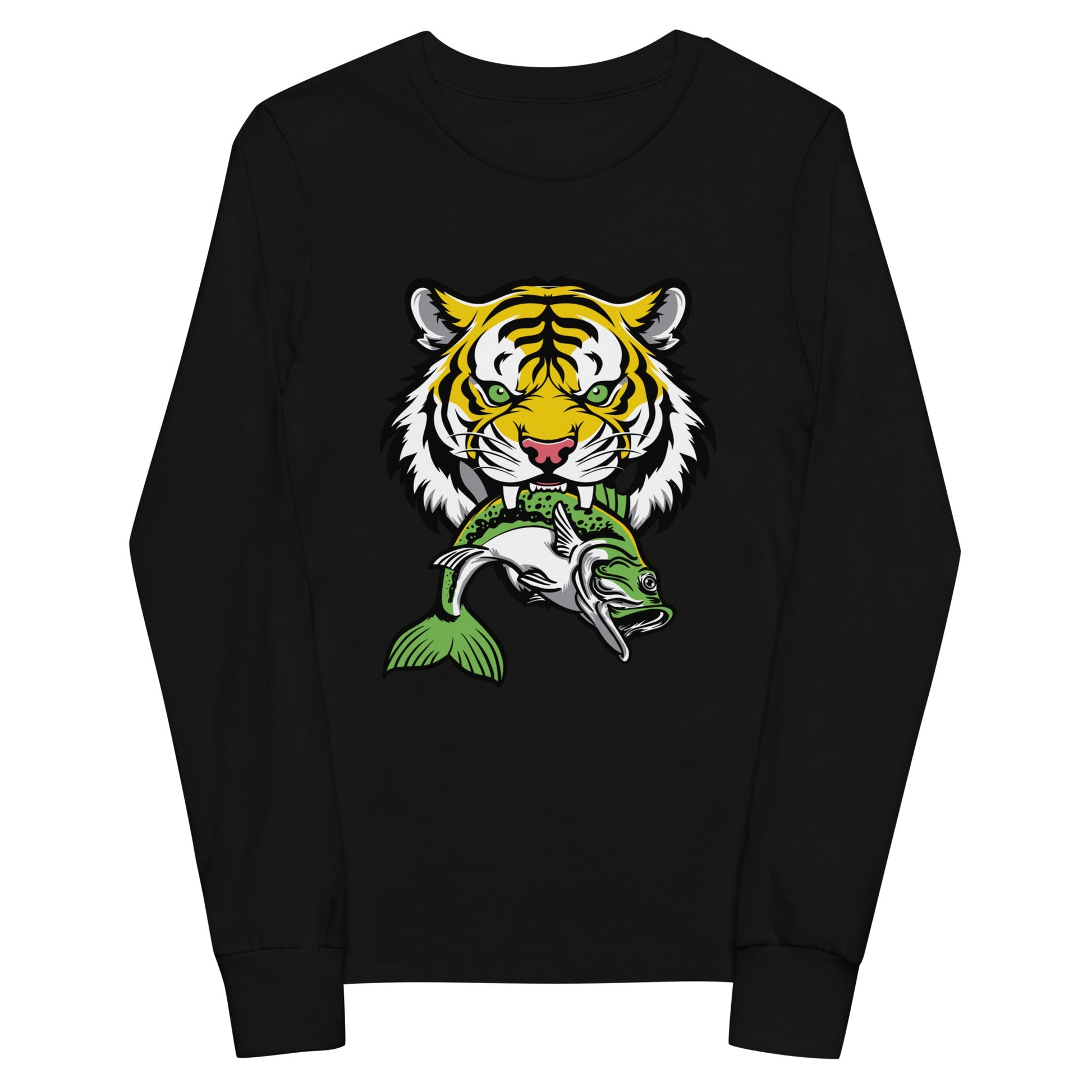 Performance | Youth Long Sleeve T-Shirt | DeKalb Fishing Team | Mascot Logo