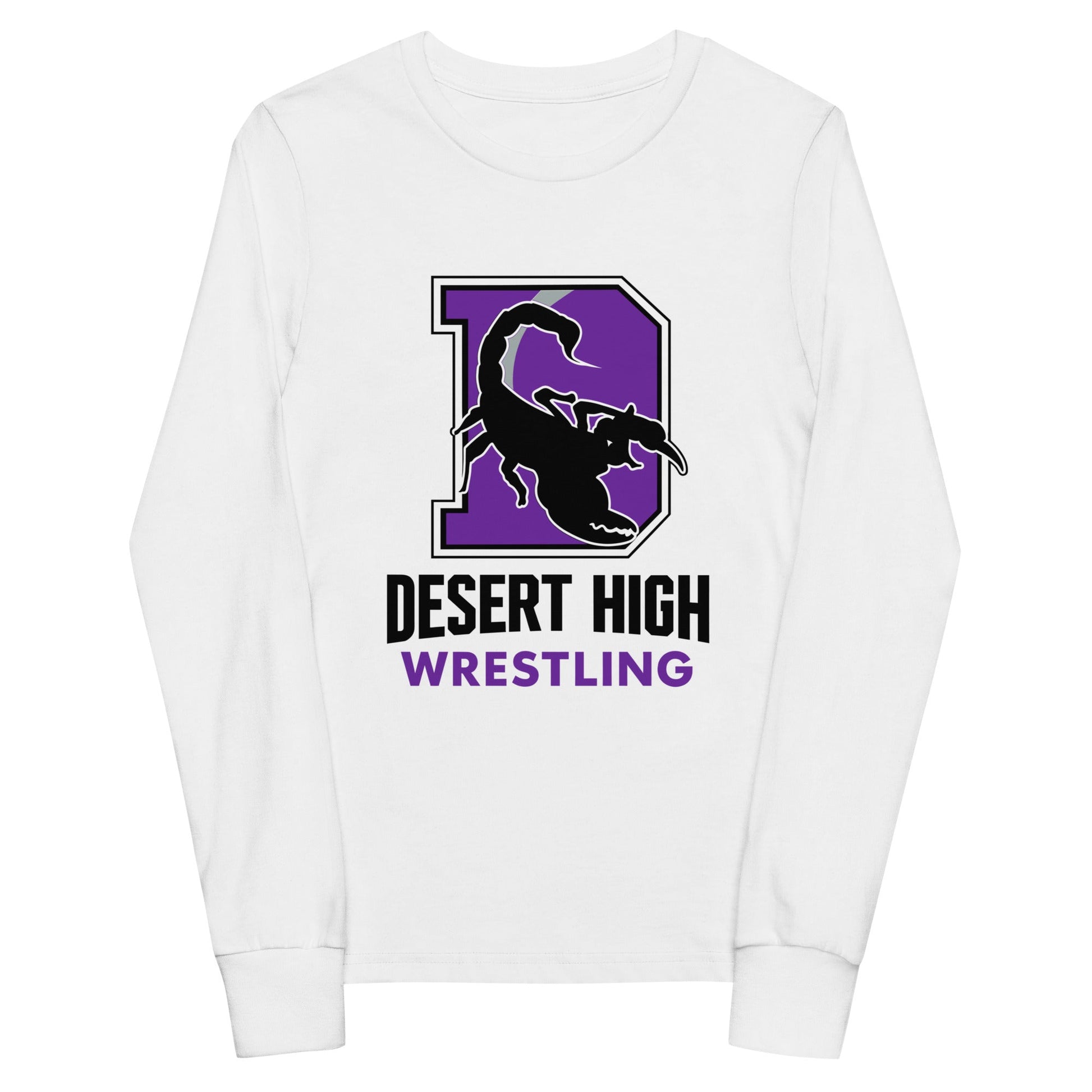 Performance | Youth Long Sleeve T-Shirt | Desert High Scorpions | Crest Logo