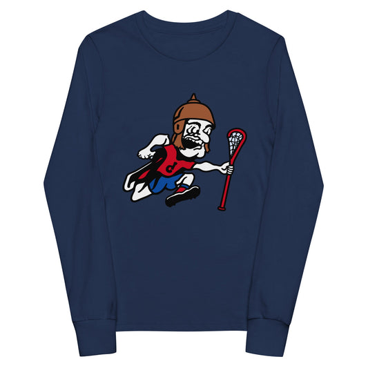 Performance | Youth Long Sleeve T-Shirt | Detroit Lacrosse | Crest Logo