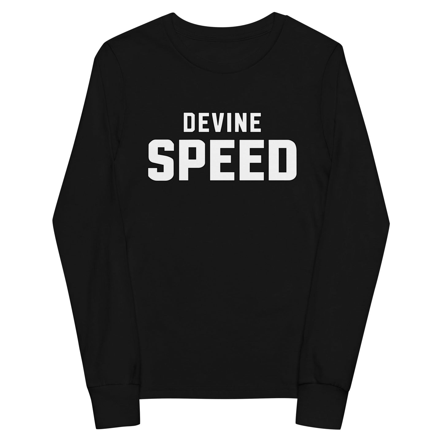 Performance | Youth Long Sleeve T-Shirt | Devine Speed | Script Logo
