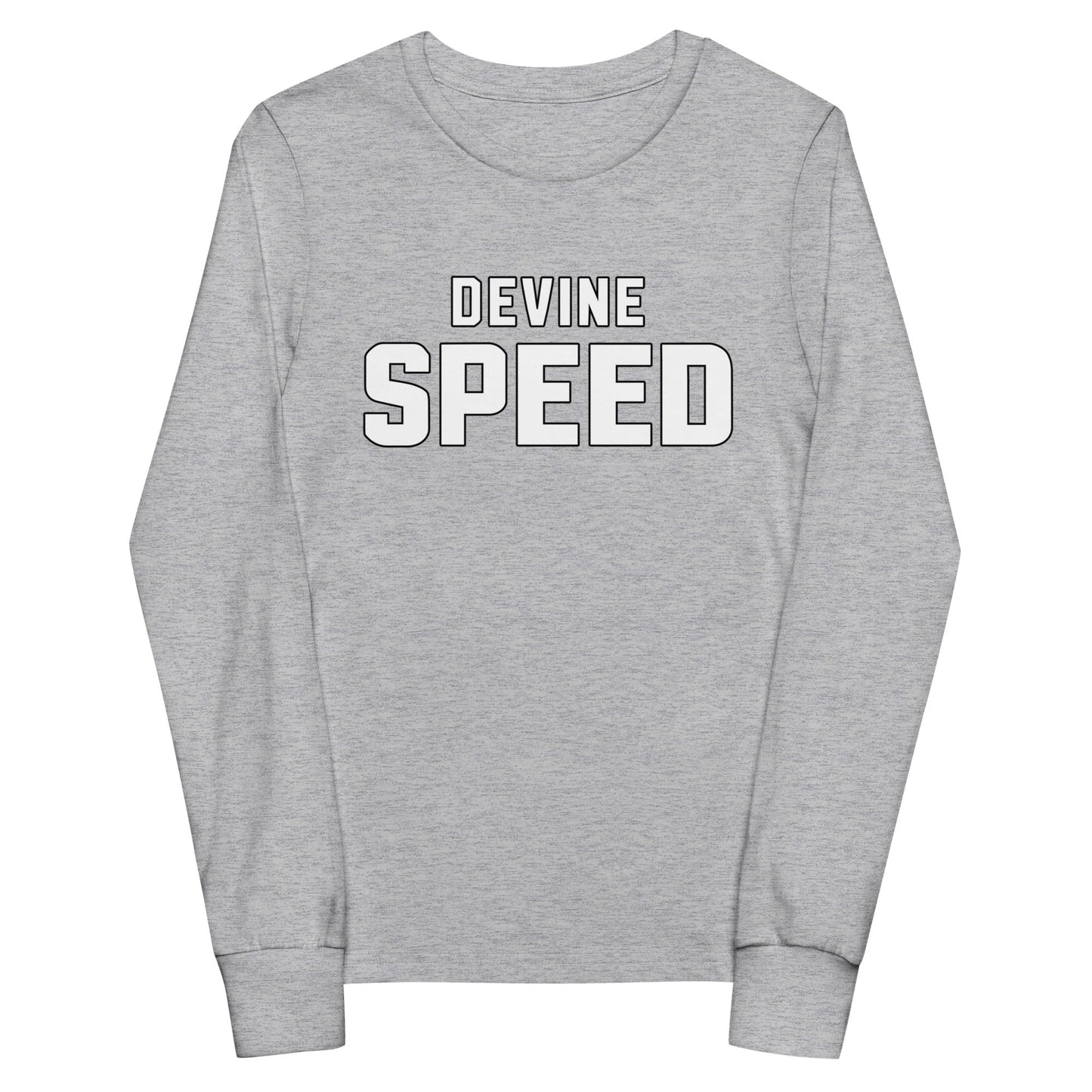 Performance | Youth Long Sleeve T-Shirt | Devine Speed | Script Logo
