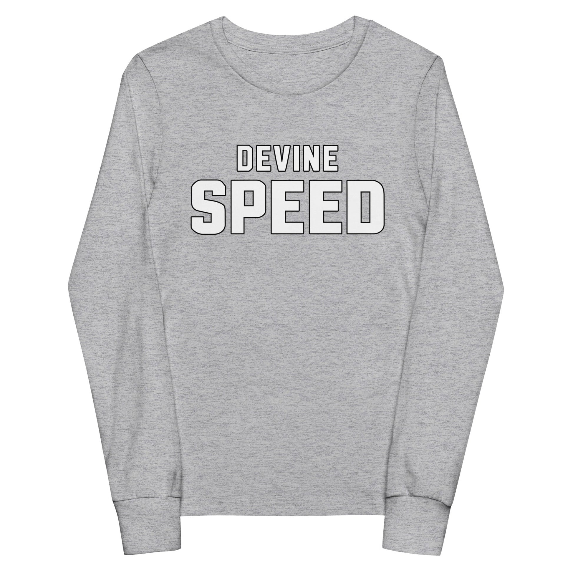 Performance | Youth Long Sleeve T-Shirt | Devine Speed | Script Logo