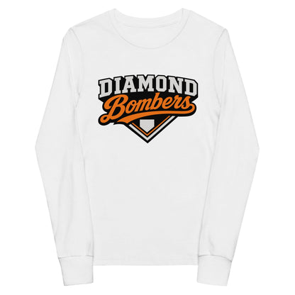 Performance | Youth Long Sleeve T-Shirt | Diamond Bombers | Emblem Logo