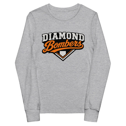 Performance | Youth Long Sleeve T-Shirt | Diamond Bombers | Emblem Logo