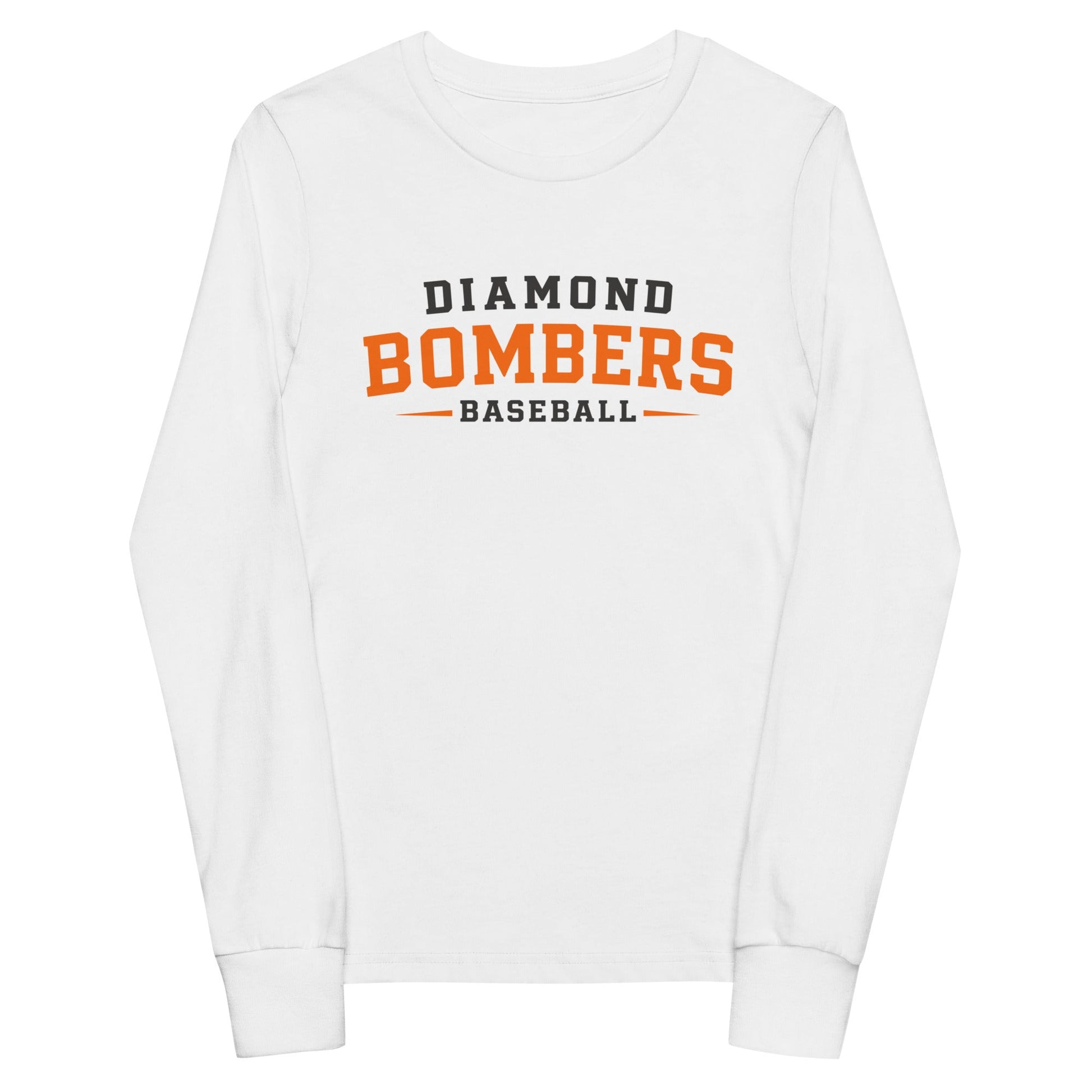Performance | Youth Long Sleeve T-Shirt | Diamond Bombers | Modern Script Logo