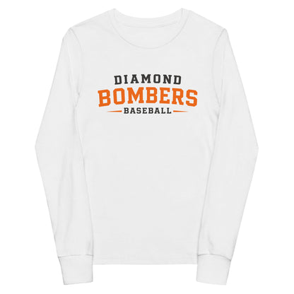 Performance | Youth Long Sleeve T-Shirt | Diamond Bombers | Modern Script Logo