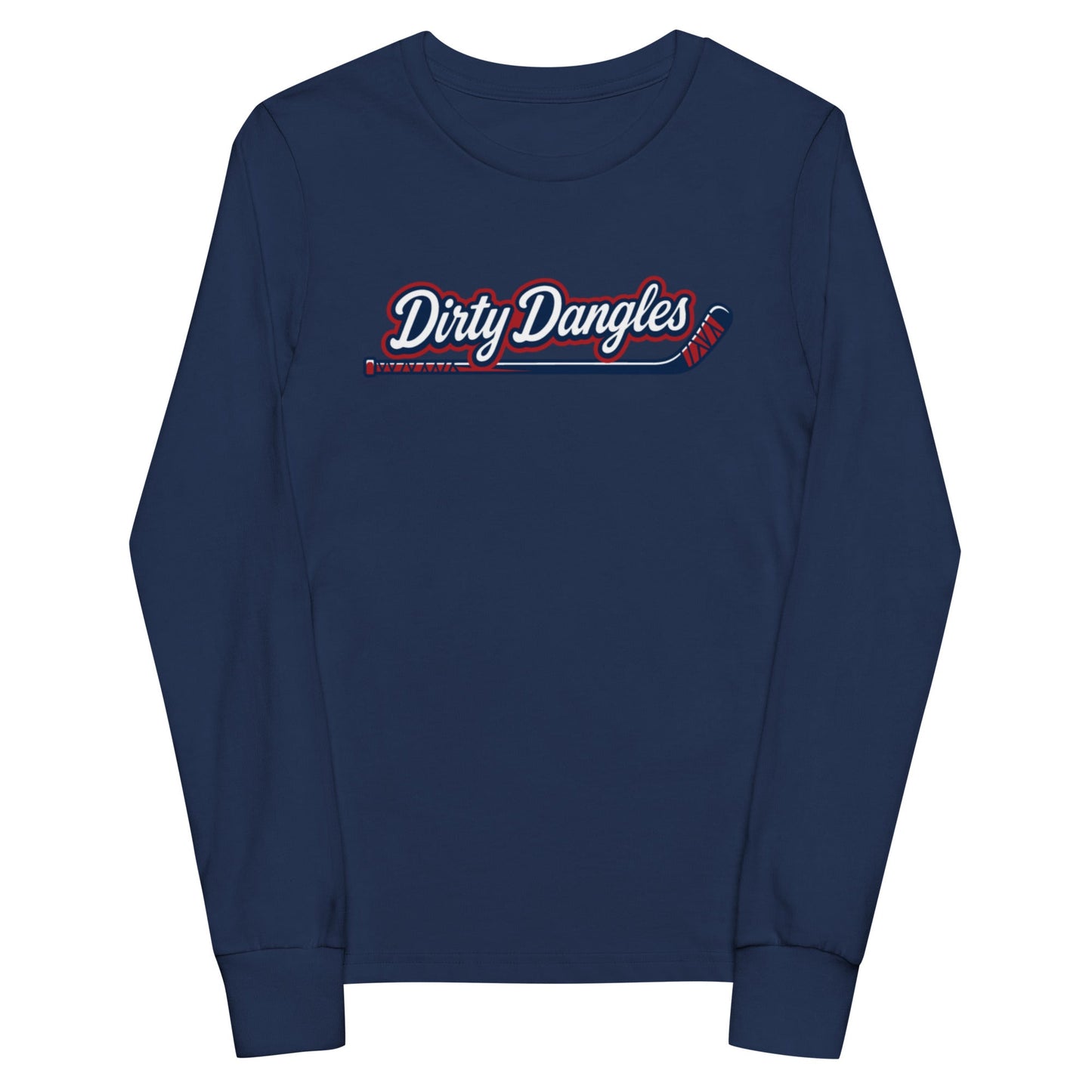 Performance | Youth Long Sleeve T-Shirt | Dirty Dangles | Script Logo