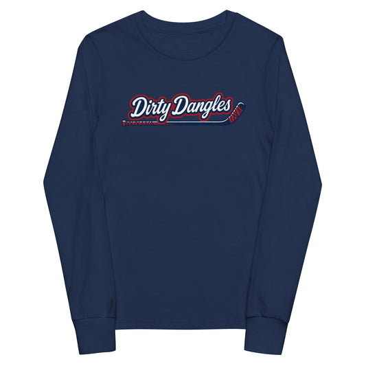 Performance | Youth Long Sleeve T-Shirt | Dirty Dangles | Script Logo