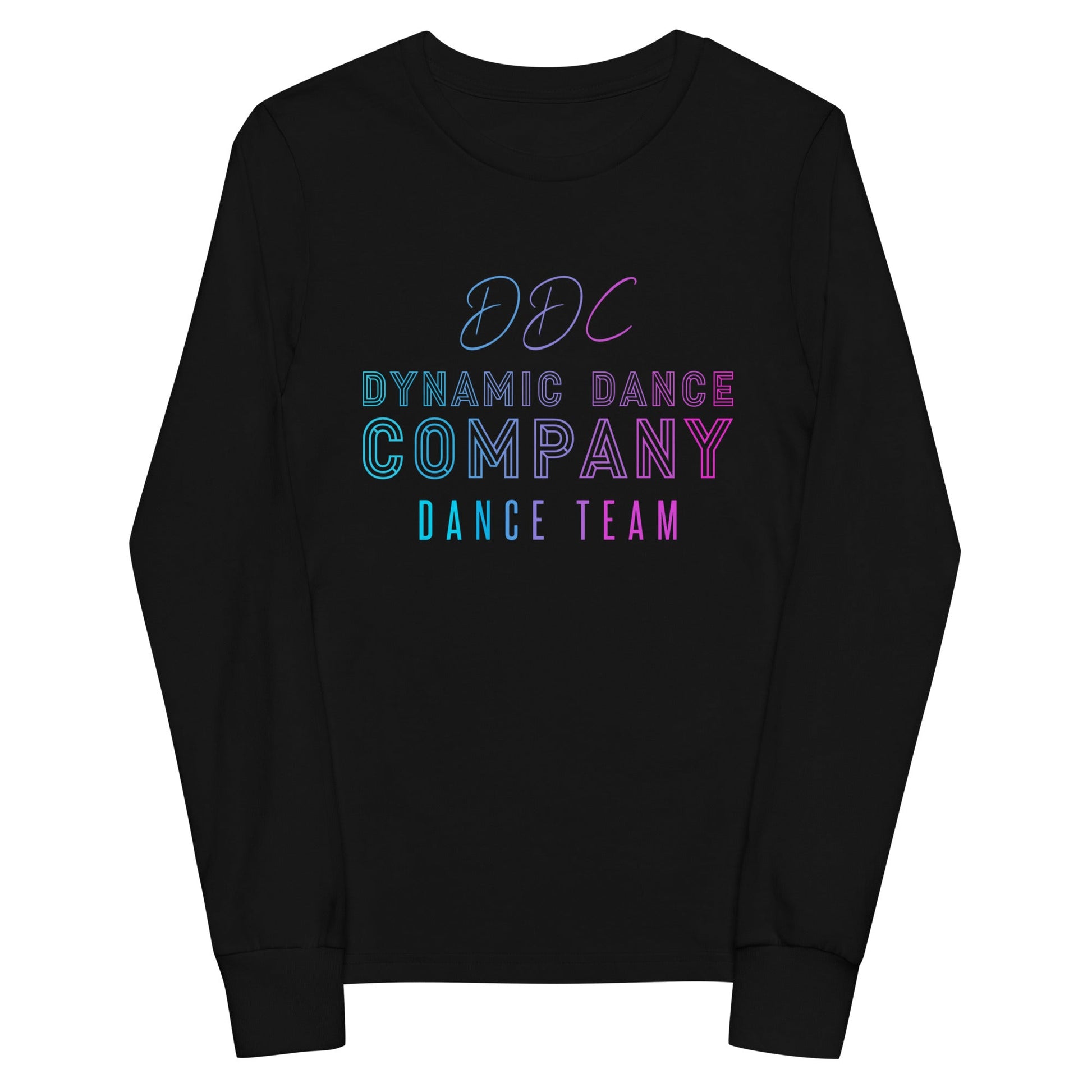 Performance | Youth Long Sleeve T-Shirt | Dynamic Dance Company | Damce Team Logo