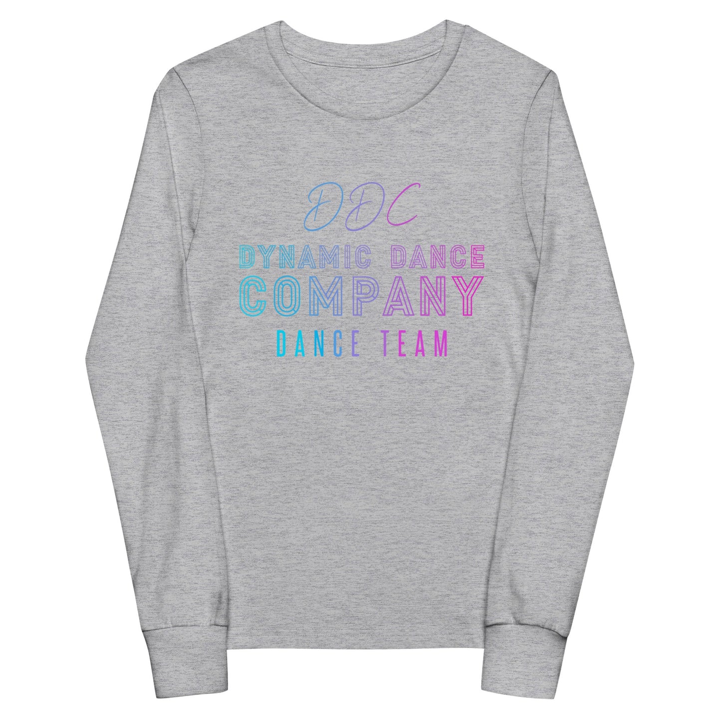 Performance | Youth Long Sleeve T-Shirt | Dynamic Dance Company | Damce Team Logo