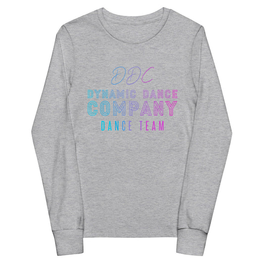 Performance | Youth Long Sleeve T-Shirt | Dynamic Dance Company | Damce Team Logo