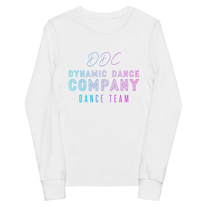 Performance | Youth Long Sleeve T-Shirt | Dynamic Dance Company | Damce Team Logo