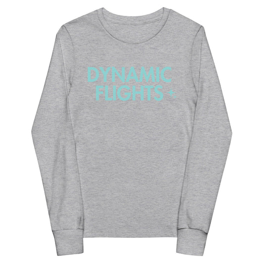 Performance | Youth Long Sleeve T-Shirt | Dynamic Flights Gymnastics | Alt Logo 2