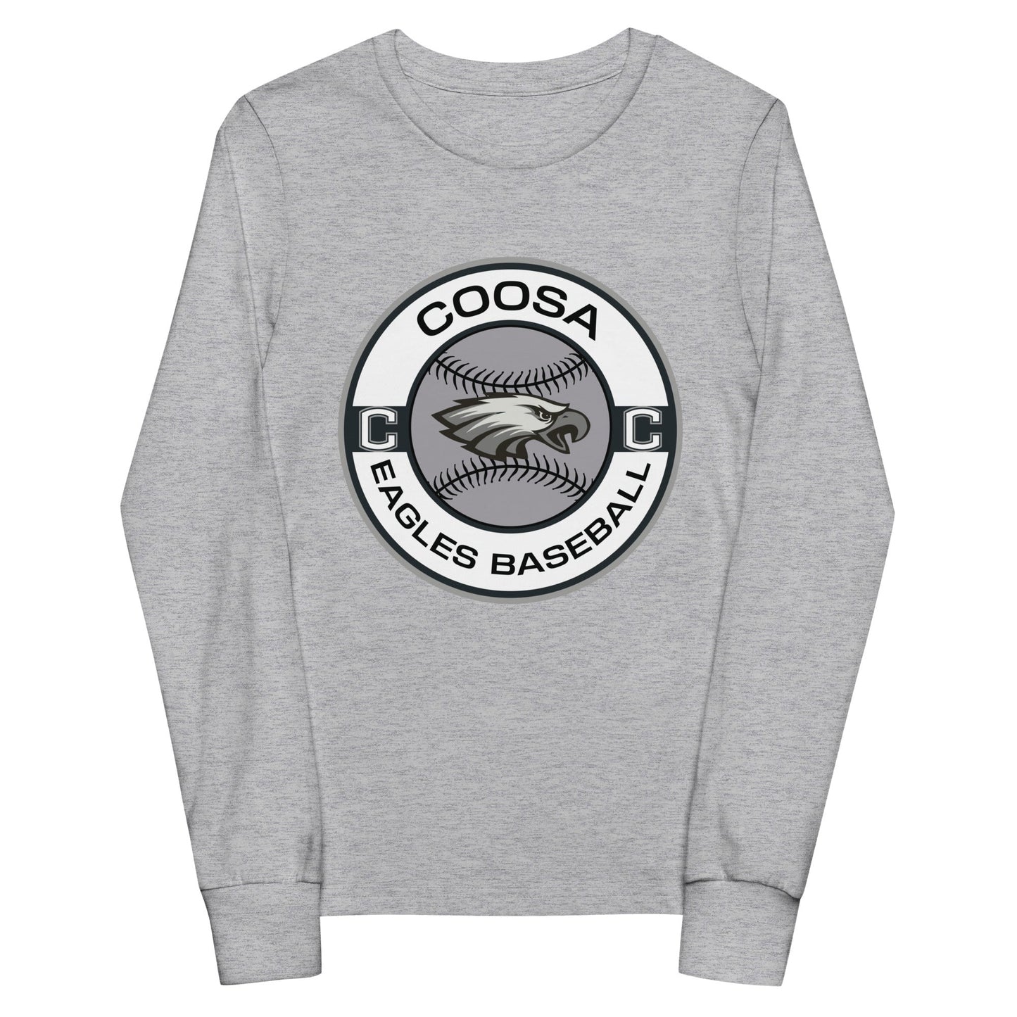 Performance | Youth Long Sleeve T-Shirt | Eagles Baseball | Badge Logo