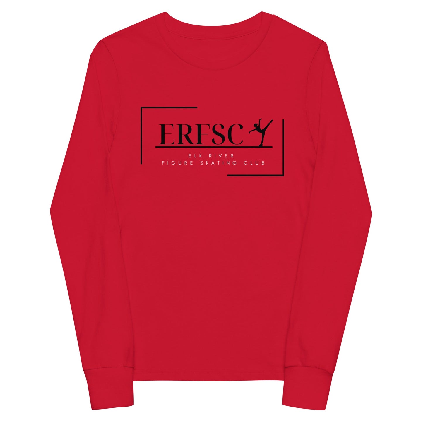 Performance | Youth Long Sleeve T-Shirt | Elk River Figure Skating Club | Alt Logo 2