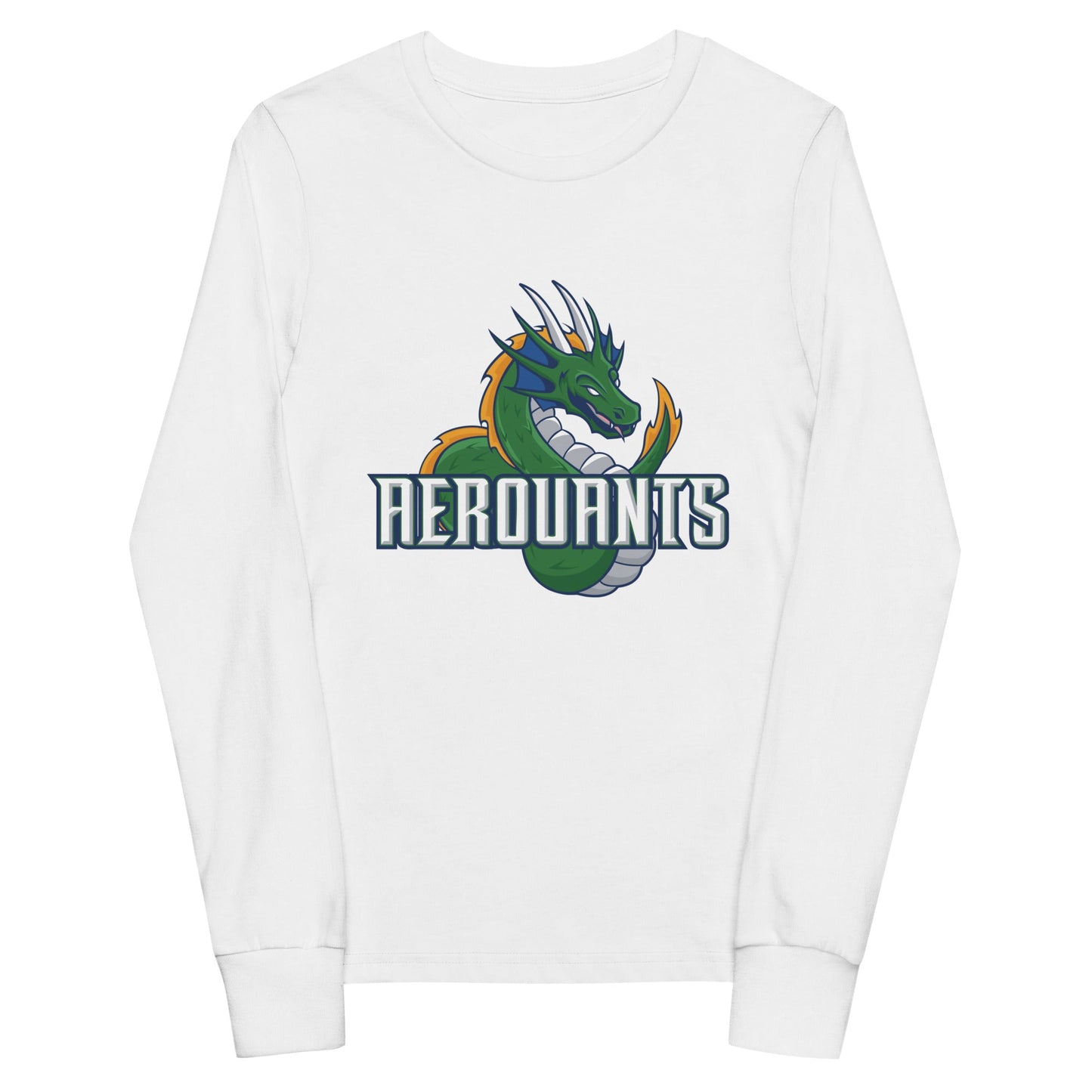 Performance | Youth Long Sleeve T-Shirt | Emerald High School Baseball | Dragon Logo