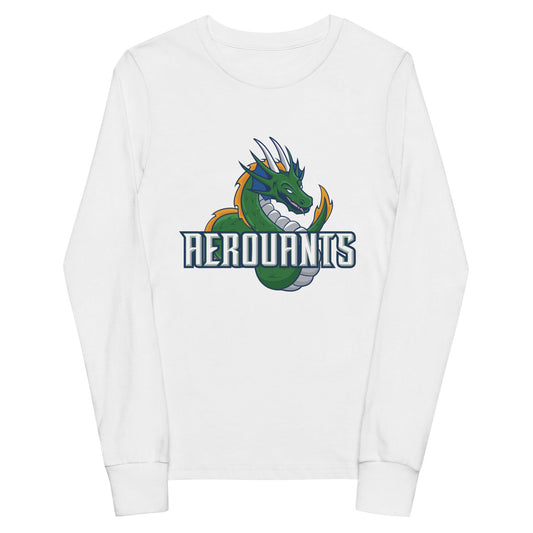 Performance | Youth Long Sleeve T-Shirt | Emerald High School Baseball | Dragon Logo