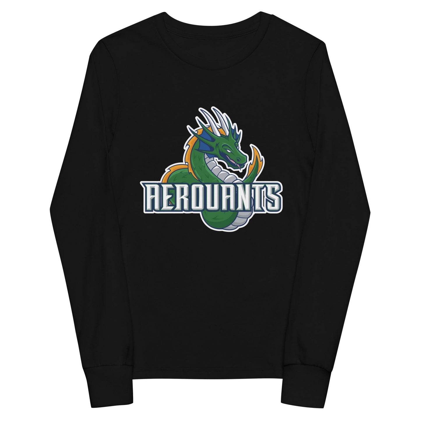 Performance | Youth Long Sleeve T-Shirt | Emerald High School Baseball | Dragon Logo
