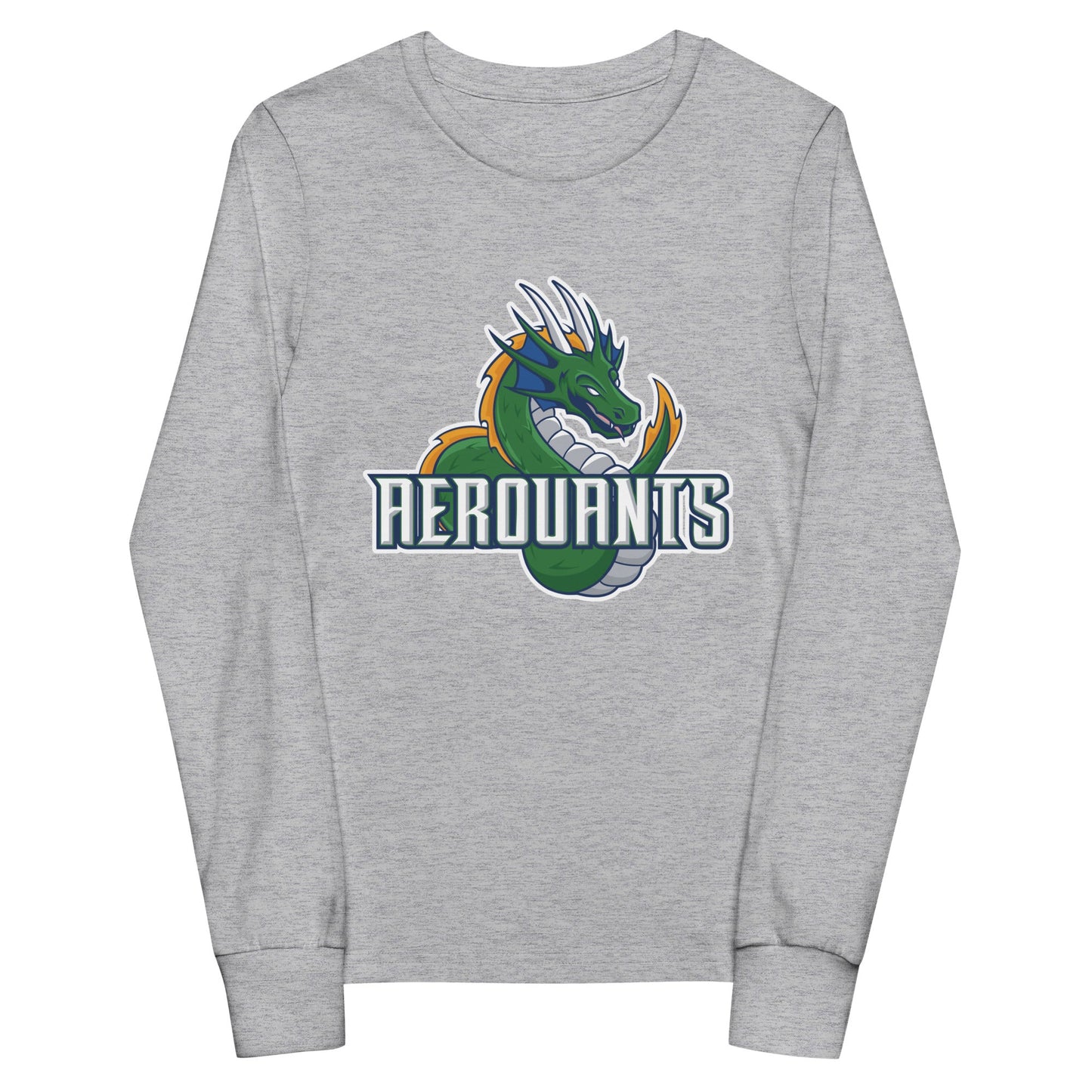 Performance | Youth Long Sleeve T-Shirt | Emerald High School Baseball | Dragon Logo