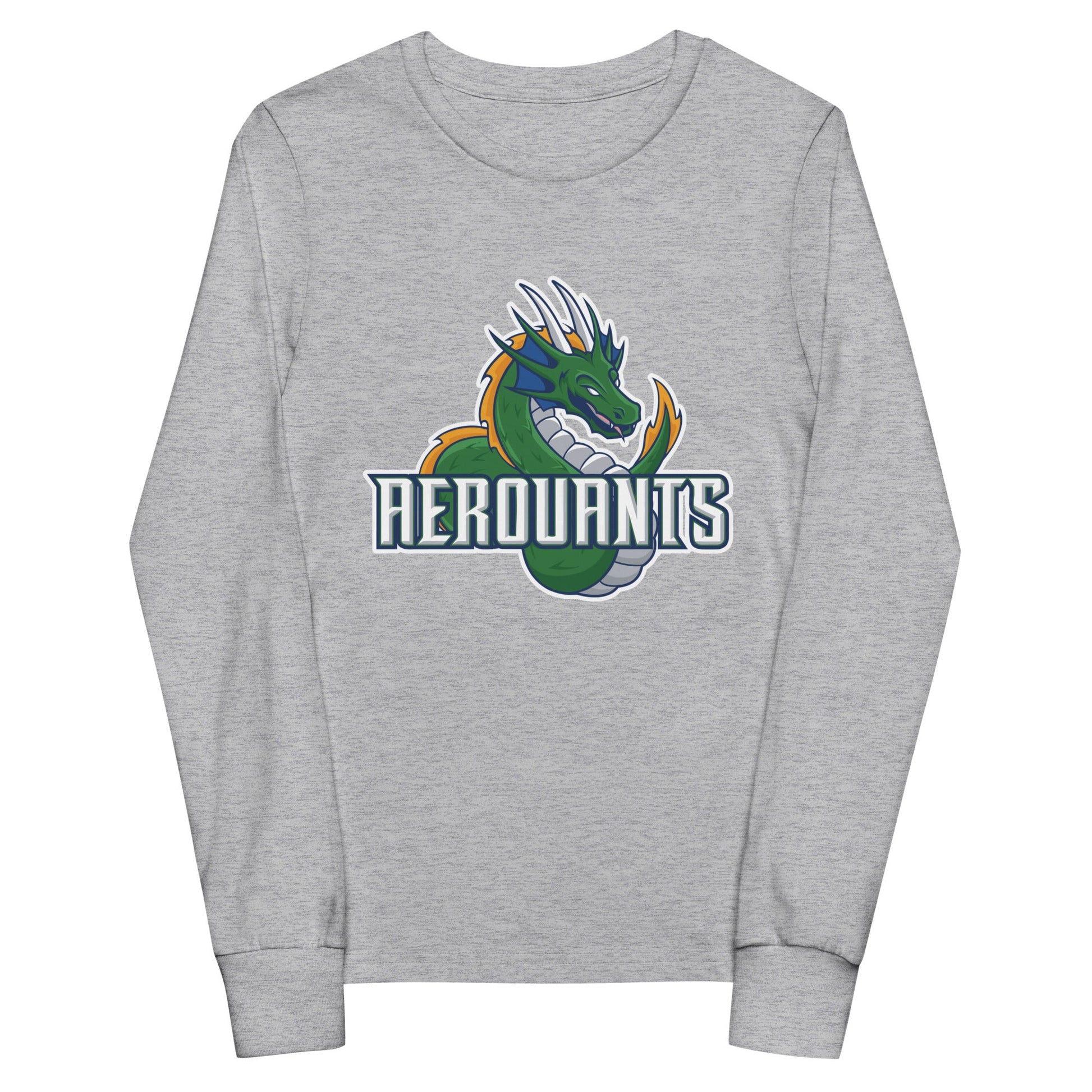 Performance | Youth Long Sleeve T-Shirt | Emerald High School Baseball | Dragon Logo