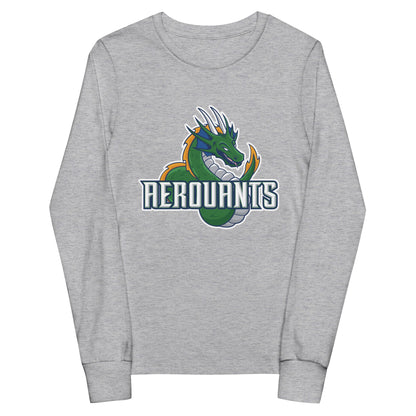 Performance | Youth Long Sleeve T-Shirt | Emerald High School Baseball | Dragon Logo