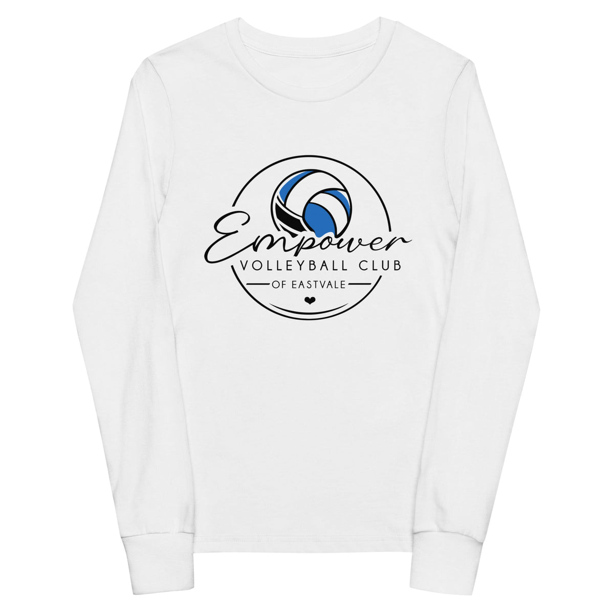 Performance | Youth Long Sleeve T-Shirt | Empower Volleyball Club | Icon Logo