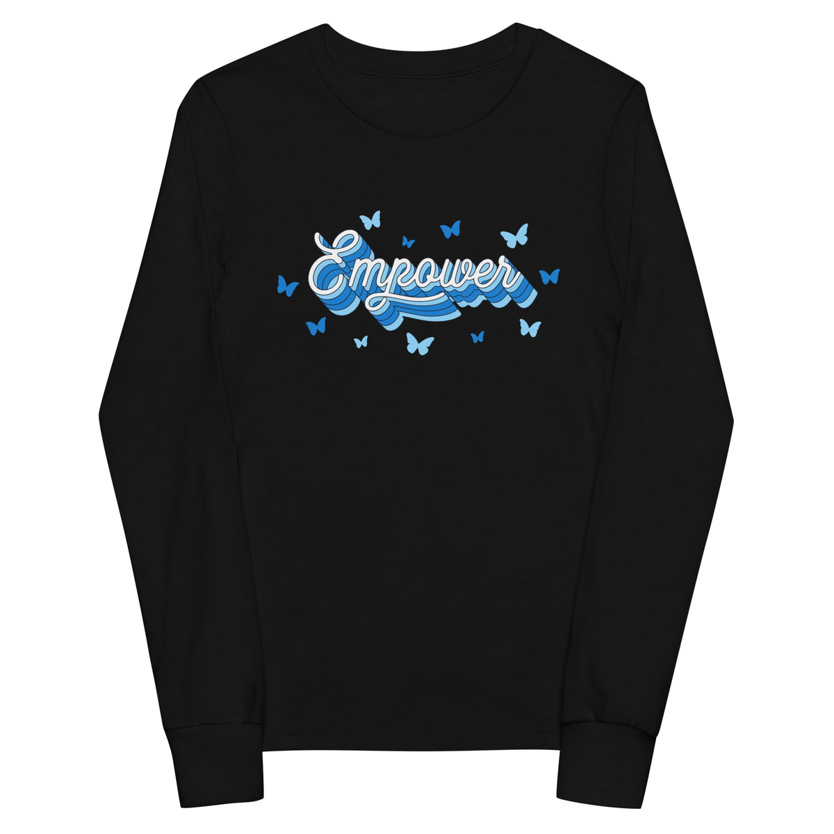 Performance | Youth Long Sleeve T-Shirt | Empower Volleyball Club | Vanguard Logo